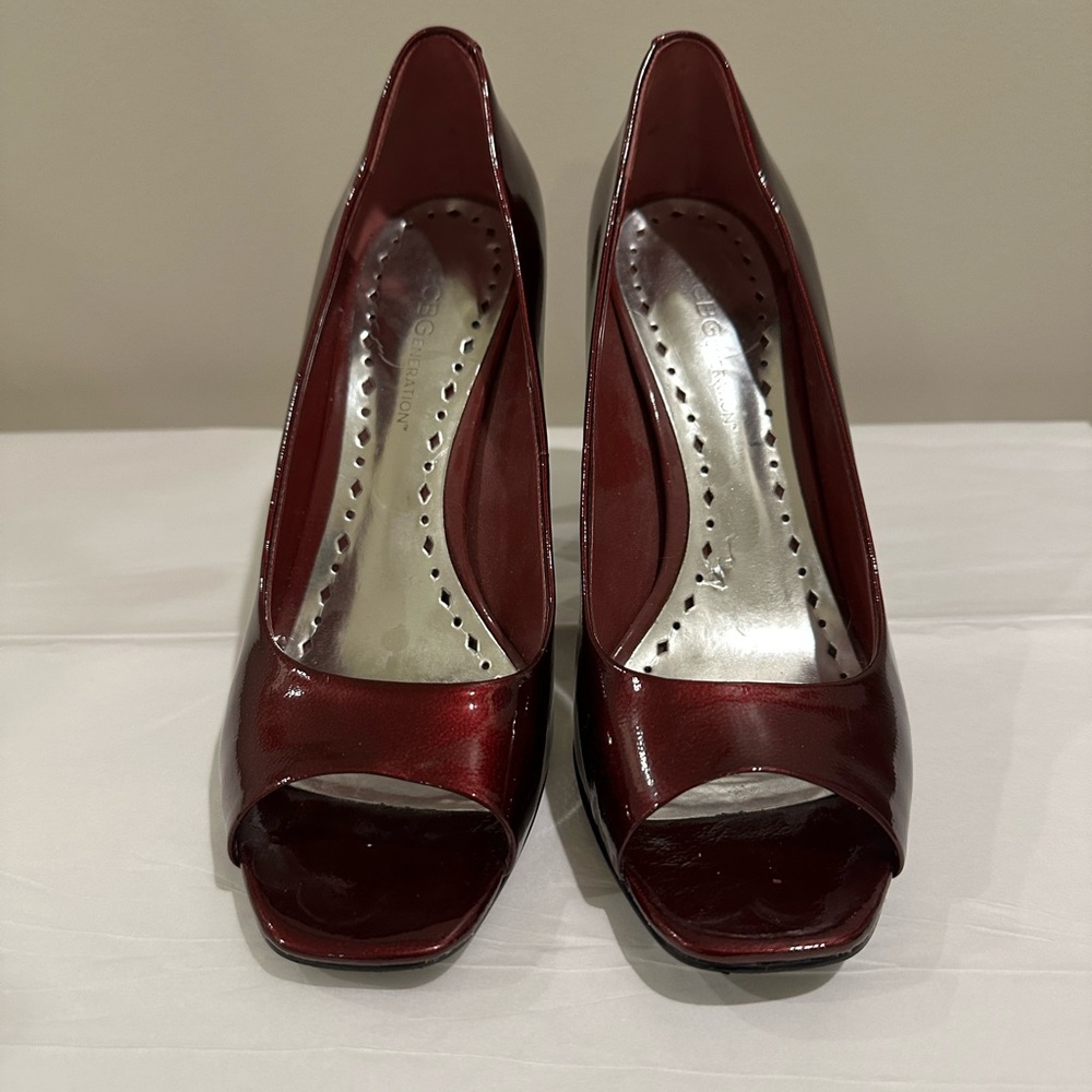 Elegant Scarlet Stiletto Heels